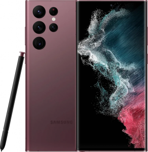 Смартфон Samsung Galaxy S22 Ultra 12/512Gb (бургунди) (S9080) Snapdragon