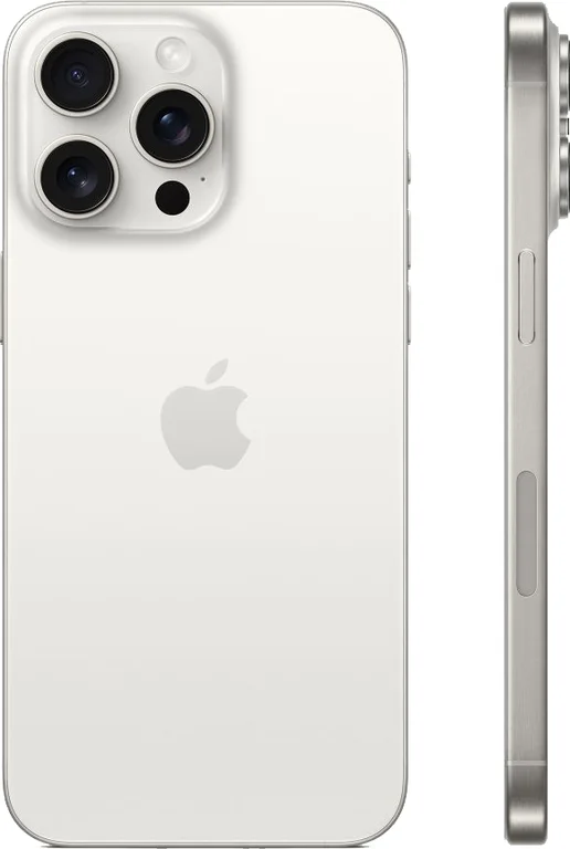 Смартфон Apple iPhone 15 Pro Max Dual Sim 256GB, White Titanium (белый)