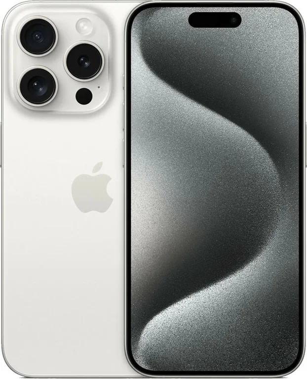 Смартфон Apple iPhone 15 Pro 128GB (nanoSIM+eSIM, White Titanium)
