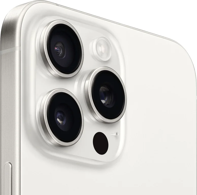 Смартфон Apple iPhone 15 Pro Max Dual Sim 256GB, White Titanium (белый)
