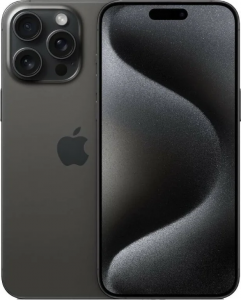 Смартфон Apple iPhone 15 Pro Max 1TB, Титановый чёрный EU