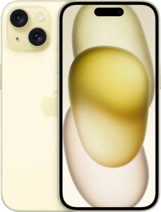 Смартфон Apple iPhone 15 Plus 256GB (nanoSIM+eSIM, Yellow)